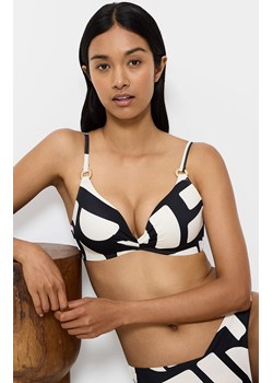 Triumph biustonosz bikini top z wkładkami Summer Allure 10222239-M016, Kolor czarno-biały, Rozmiar 38D, Triumph ze sklepu Primodo w kategorii Stroje kąpielowe - zdjęcie 184094768