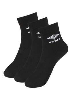 Umbro 3-pack klasyczne czarne skarpetki Quarter, Kolor czarny, Rozmiar 35-38, Umbro ze sklepu Primodo w kategorii Skarpetki damskie - zdjęcie 184094988