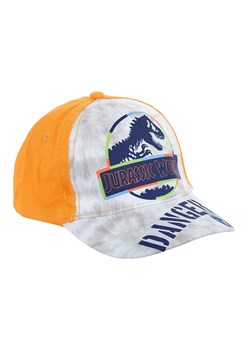 Jurassic World Czapka &quot;Park Jurajski&quot; w kolorze granatowo-pomarańczowo-szarym ze sklepu Limango Polska w kategorii Czapki dziecięce - zdjęcie 184096809