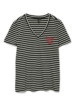 Vero Moda Koszulka w kolorze czarnym ze sklepu Limango Polska w kategorii Bluzki damskie - zdjęcie 184097048