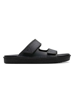 Clarks Skórzane klapki &quot;Litton&quot; w kolorze czarnym ze sklepu Limango Polska w kategorii Klapki męskie - zdjęcie 184097149