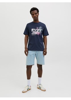Jack &amp; Jones Koszulka &quot;Jaxon&quot; w kolorze granatowym ze sklepu Limango Polska w kategorii T-shirty męskie - zdjęcie 184097199