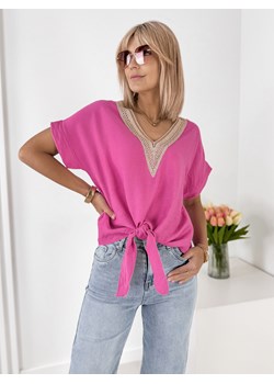 bluzka reina różowa one size ze sklepu UBRA w kategorii Bluzki damskie - zdjęcie 184097279