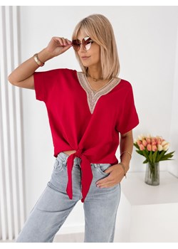 bluzka reina czerwona one size ze sklepu UBRA w kategorii Bluzki damskie - zdjęcie 184097297