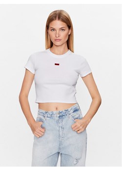 HUGO T-Shirt Deluisa 50489120 Biały Slim Fit ze sklepu MODIVO w kategorii Bluzki damskie - zdjęcie 184098175