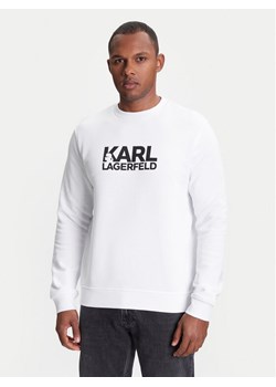 KARL LAGERFELD Bluza 705091 553917 Biały Regular Fit ze sklepu MODIVO w kategorii Bluzy męskie - zdjęcie 184098189
