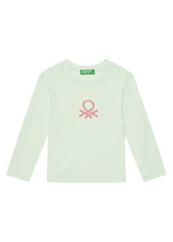 United Colors Of Benetton Bluzka 3I9WG10HV Zielony Slim Fit ze sklepu MODIVO w kategorii Bluzki dziewczęce - zdjęcie 184098196