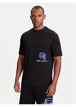 KARL LAGERFELD T-Shirt 755144 553225 Czarny Regular Fit ze sklepu MODIVO w kategorii T-shirty męskie - zdjęcie 184098198