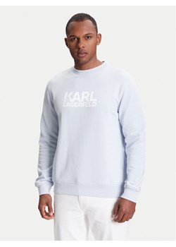 KARL LAGERFELD Bluza 705091 553917 Niebieski Regular Fit ze sklepu MODIVO w kategorii Bluzy męskie - zdjęcie 184098209