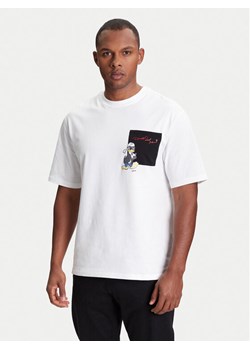 KARL LAGERFELD T-Shirt 755097 553270 Biały Regular Fit ze sklepu MODIVO w kategorii T-shirty męskie - zdjęcie 184098248