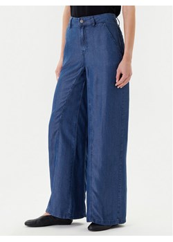 United Colors Of Benetton Spodnie materiałowe 4KHNDF09L Niebieski Wide Leg ze sklepu MODIVO w kategorii Spodnie damskie - zdjęcie 184098286