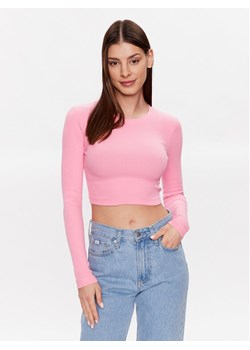 Edited Bluzka EDT5954007 Różowy Fitted Fit ze sklepu MODIVO w kategorii Bluzki damskie - zdjęcie 184098325