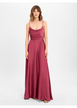Marie Lund Damska sukienka wieczorowa Kobiety Sztuczne włókno malinowy jednolity ze sklepu vangraaf w kategorii Sukienki - zdjęcie 184099725
