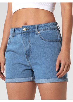Sinsay - Szorty jeansowe mom high waist - niebieski ze sklepu Sinsay w kategorii Szorty - zdjęcie 184100477