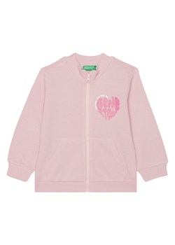 United Colors Of Benetton Bluza 3J70G503N Różowy Regular Fit ze sklepu MODIVO w kategorii Bluzy dziewczęce - zdjęcie 184100737