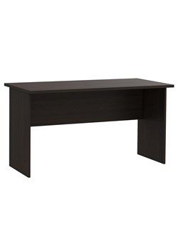 Minimalistyczne brązowe biurko do pracy wenge - Paxa ze sklepu Edinos.pl w kategorii Biurka i sekretarzyki - zdjęcie 184102485