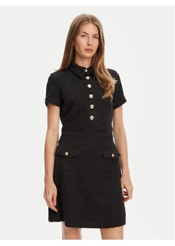 Guess Sukienka dzianinowa W5YK18 KCXO2 Czarny Regular Fit ze sklepu MODIVO w kategorii Sukienki - zdjęcie 184103288