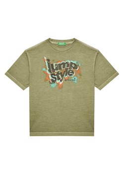 United Colors Of Benetton T-Shirt 3PCMC10N7 Zielony Regular Fit ze sklepu MODIVO w kategorii T-shirty chłopięce - zdjęcie 184103295