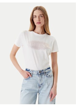 Guess T-Shirt V5YI08 J1314 Biały Regular Fit ze sklepu MODIVO w kategorii Bluzki damskie - zdjęcie 184103316