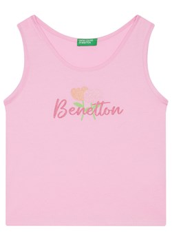 United Colors Of Benetton Top 3I1XGH012 Różowy Regular Fit ze sklepu MODIVO w kategorii Bluzki dziewczęce - zdjęcie 184103328