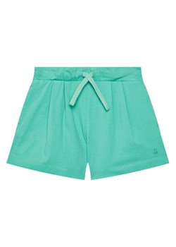 United Colors Of Benetton Szorty sportowe 3BL0C903I Zielony Regular Fit ze sklepu MODIVO w kategorii Spodenki dziewczęce - zdjęcie 184103397