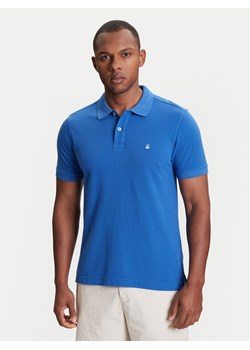 United Colors Of Benetton Polo 3089J3179 Niebieski Regular Fit ze sklepu MODIVO w kategorii T-shirty męskie - zdjęcie 184103455