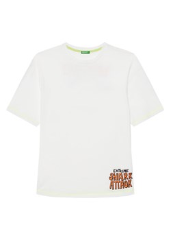 United Colors Of Benetton T-Shirt 3I1XC10P6 Biały Regular Fit ze sklepu MODIVO w kategorii T-shirty chłopięce - zdjęcie 184103468