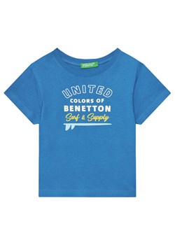 United Colors Of Benetton T-Shirt 3I1XG10JO Niebieski Regular Fit ze sklepu MODIVO w kategorii T-shirty chłopięce - zdjęcie 184103475