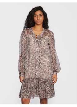 Guess Sukienka codzienna W3RK01 WDW52 Beżowy Regular Fit ze sklepu MODIVO w kategorii Sukienki - zdjęcie 184103518
