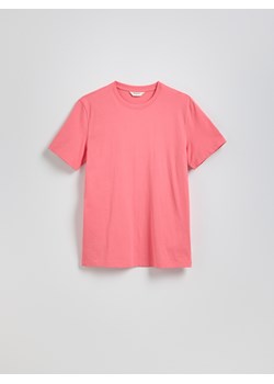 Reserved - Bawełniany t-shirt regular - koralowy ze sklepu Reserved w kategorii T-shirty męskie - zdjęcie 184106849