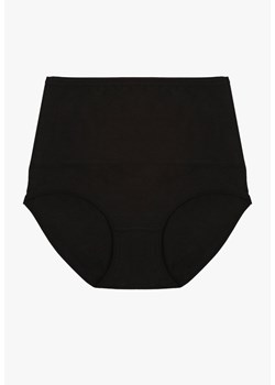 Czarne Modelujące Majtki z Bawełny High Waist Nilionea ze sklepu renee.pl w kategorii Majtki damskie - zdjęcie 184107096