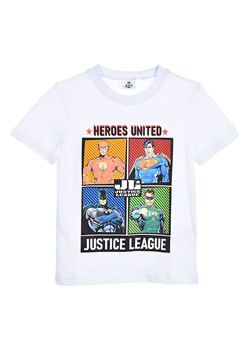 Justice League Koszulka &quot;Liga Sprawiedliwości&quot; w kolorze białym ze sklepu Limango Polska w kategorii T-shirty chłopięce - zdjęcie 184107926