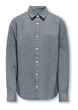 ONLY &amp; SONS Junior Lniana koszula &quot;Aiden&quot; w kolorze granatowym ze sklepu Limango Polska w kategorii Koszule chłopięce - zdjęcie 184107995
