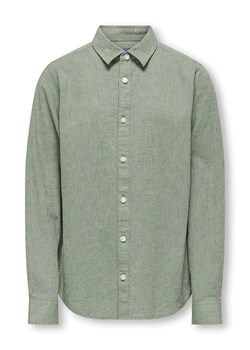 ONLY &amp; SONS Junior Lniana koszula &quot;Aiden&quot; w kolorze beżowym ze sklepu Limango Polska w kategorii Koszule chłopięce - zdjęcie 184107997