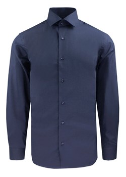 Garniturowa (Elegancka) Koszula Męska - Quickside - Krój Prosty - Granatowa KSDWQUICK000088granRG ze sklepu JegoSzafa.pl w kategorii Koszule męskie - zdjęcie 184109168