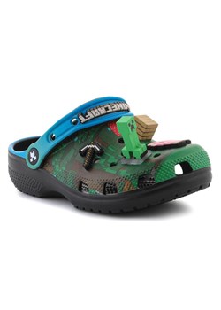Klapki Crocs Classic Minecraft Clog Kids Multi 210830-90H wielokolorowe ze sklepu ButyModne.pl w kategorii Klapki dziecięce - zdjęcie 184109737