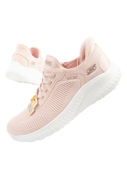 Buty Skechers Bobs Squad sneakersy Slip-ins W 117497/LTPK ze sklepu ButyModne.pl w kategorii Buty sportowe damskie - zdjęcie 184109816
