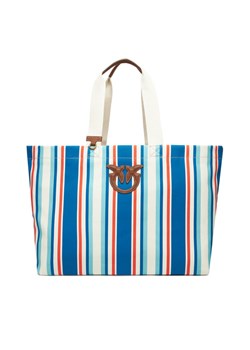 Torebka PINKO Shopping Bag Extra PE 25 PLTT 104754 A2G5 Niebieski ze sklepu eobuwie.pl w kategorii Torby Shopper bag - zdjęcie 184110087