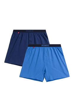 Atlantic 2-pack bokserki męskie luźne 2MBX-025-NIEC/NIEJ, Kolor granatowo-niebieski, Rozmiar S, ATLANTIC ze sklepu Intymna w kategorii Majtki męskie - zdjęcie 184111748