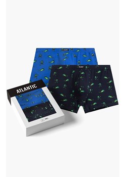 Atlantic 2-pack bokserki męskie 2MHH-006-GRA/NIEC, Kolor niebiesko-granatowy, Rozmiar M, ATLANTIC ze sklepu Intymna w kategorii Majtki męskie - zdjęcie 184111779
