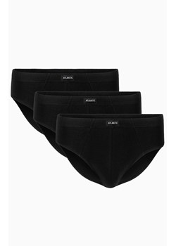 3-pack slipy męskie 3BMP-006-CZARNY, Kolor czarny, Rozmiar M, ATLANTIC ze sklepu Intymna w kategorii Majtki męskie - zdjęcie 184111829