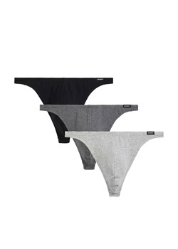 Atlantic 3-pack stringi męskie 3BMP-253-CZA/SZM/SZMC, Kolor czarno-szary, Rozmiar S, ATLANTIC ze sklepu Intymna w kategorii Majtki męskie - zdjęcie 184111855