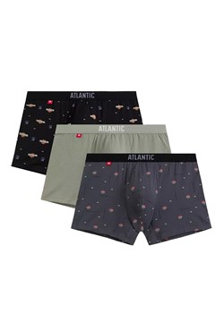 Atlantic 3-pack bokserki męskie 3MH-211-CZA/ZIEJ/GRF, Kolor multicolour, Rozmiar S, ATLANTIC ze sklepu Intymna w kategorii Majtki męskie - zdjęcie 184111975