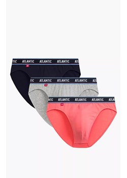 Atlantic 3-pack slipy męskie 3MP-200-GRA/KOR/SZM, Kolor multicolour, Rozmiar XL, ATLANTIC ze sklepu Intymna w kategorii Majtki męskie - zdjęcie 184112046