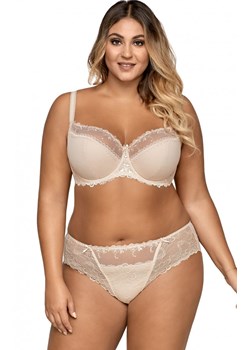 AV 1030 maxi beżowy biustonosz semi-soft z haftem, Kolor beżowy, Rozmiar 100E, Ava ze sklepu Intymna w kategorii Biustonosze - zdjęcie 184112599