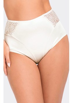 Wysokie modelujące figi damskie z satynowym wykończeniem ecru BBL 103, Kolor ecru, Rozmiar S, Babell ze sklepu Intymna w kategorii Majtki damskie - zdjęcie 184113938