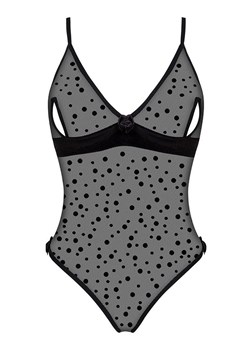 Body damskie czarne Amalia Teddy, Kolor czarny, Rozmiar S/M, Beauty Night ze sklepu Intymna w kategorii Body damskie - zdjęcie 184114377