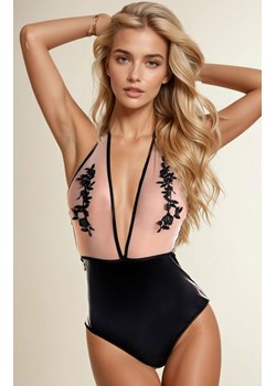 Eleganckie body Wetlook KIARA, Kolor czarny, Rozmiar S, Glossy ze sklepu Intymna w kategorii Body damskie - zdjęcie 184115285