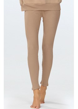 Legginsy prążkowane damskie cappuccino Oseye, Kolor cappuccino, Rozmiar XS, DKaren ze sklepu Intymna w kategorii Spodnie damskie - zdjęcie 184117535
