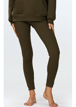 Legginsy prążkowane damskie khaki Oseye, Kolor khaki, Rozmiar 2XL, DKaren ze sklepu Intymna w kategorii Spodnie damskie - zdjęcie 184117545